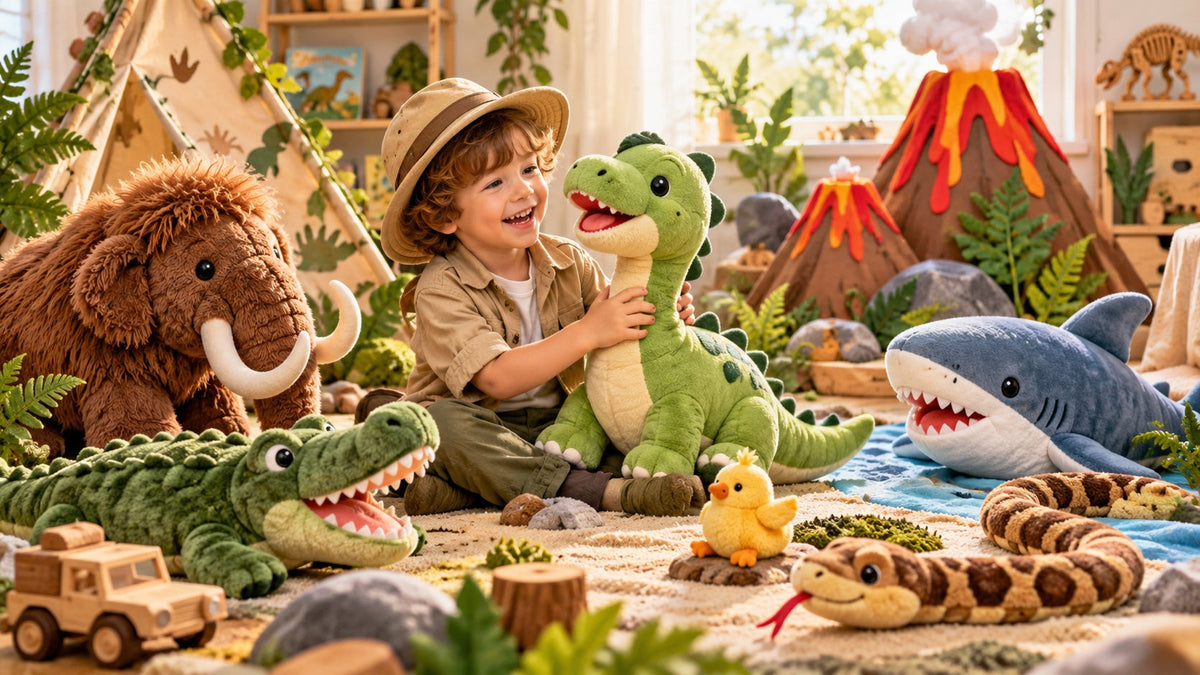 Peluches de dinosaurios para niños: un viaje prehistórico
