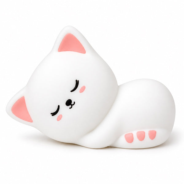 Lámpara Gato Durmiendo Espanta Cuco Recargable