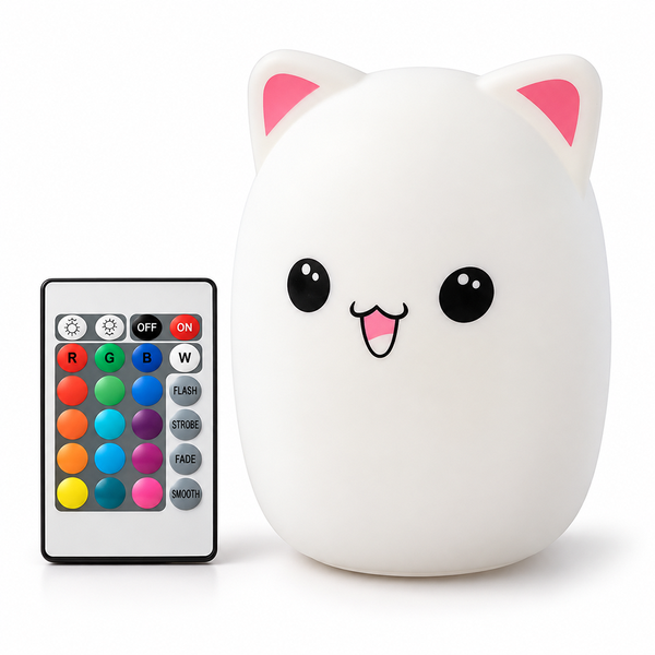 Lámpara Gato Feliz Espanta Cuco Recargable