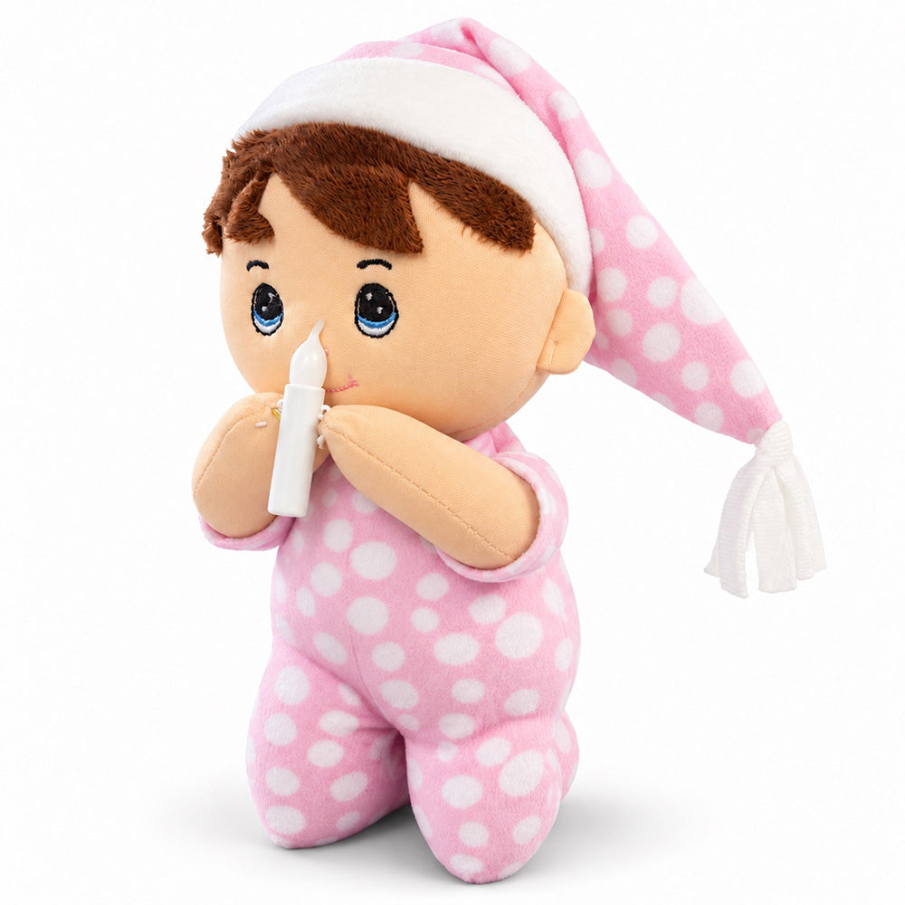 Peluche Niña Rezando con Luz y Sonido 26 cm