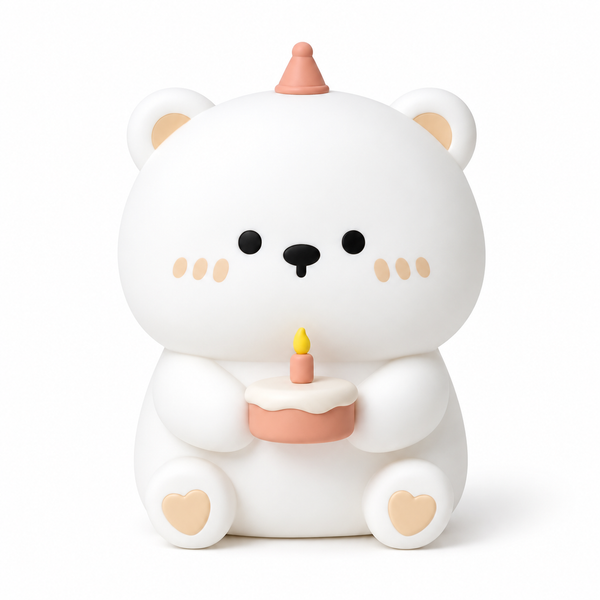 Lámpara Oso Birthday Espanta Cuco Recargable