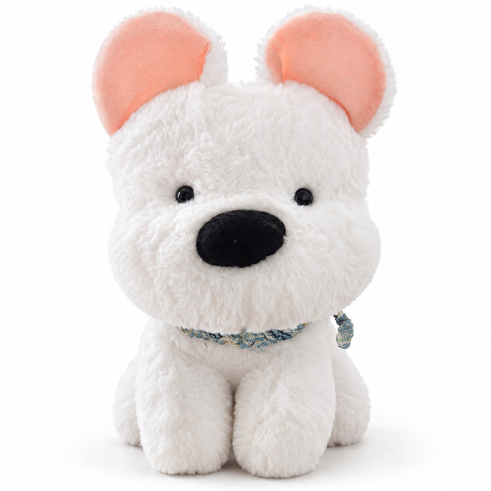 Peluche Perro Blanco 28 cm