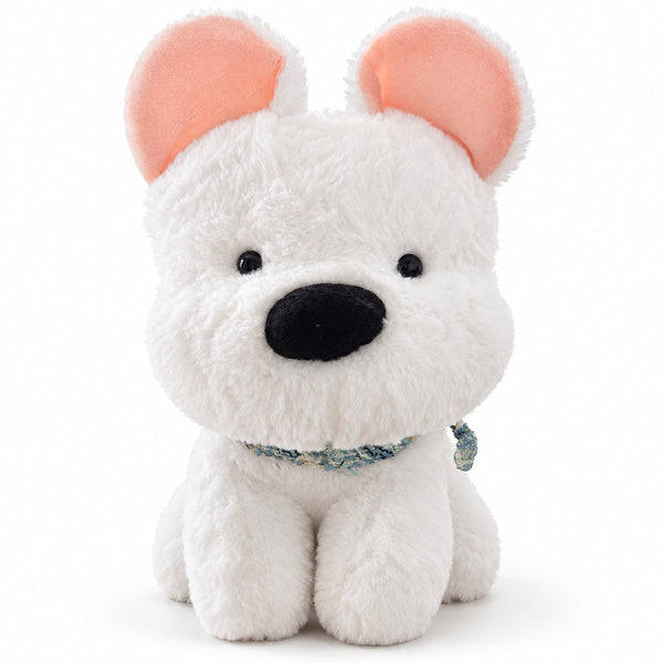 Peluche Perro Blanco 28 cm