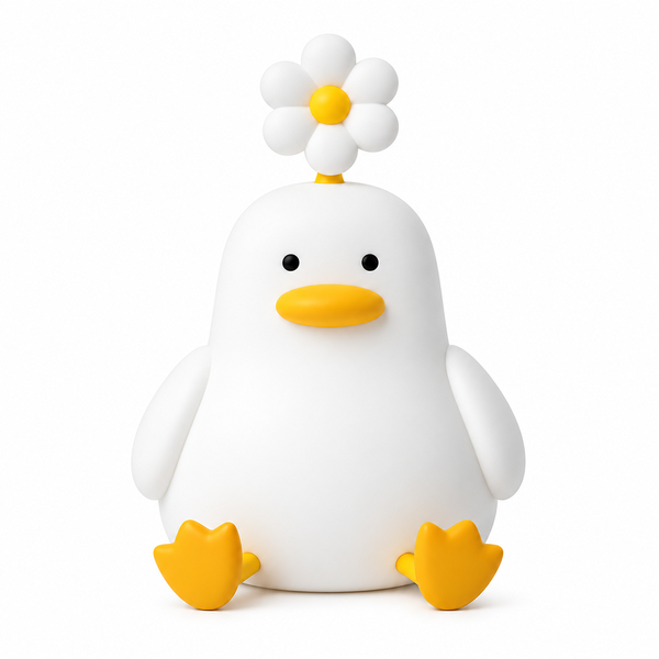 Lámpara Pato con Flor Espanta Cuco Recargable