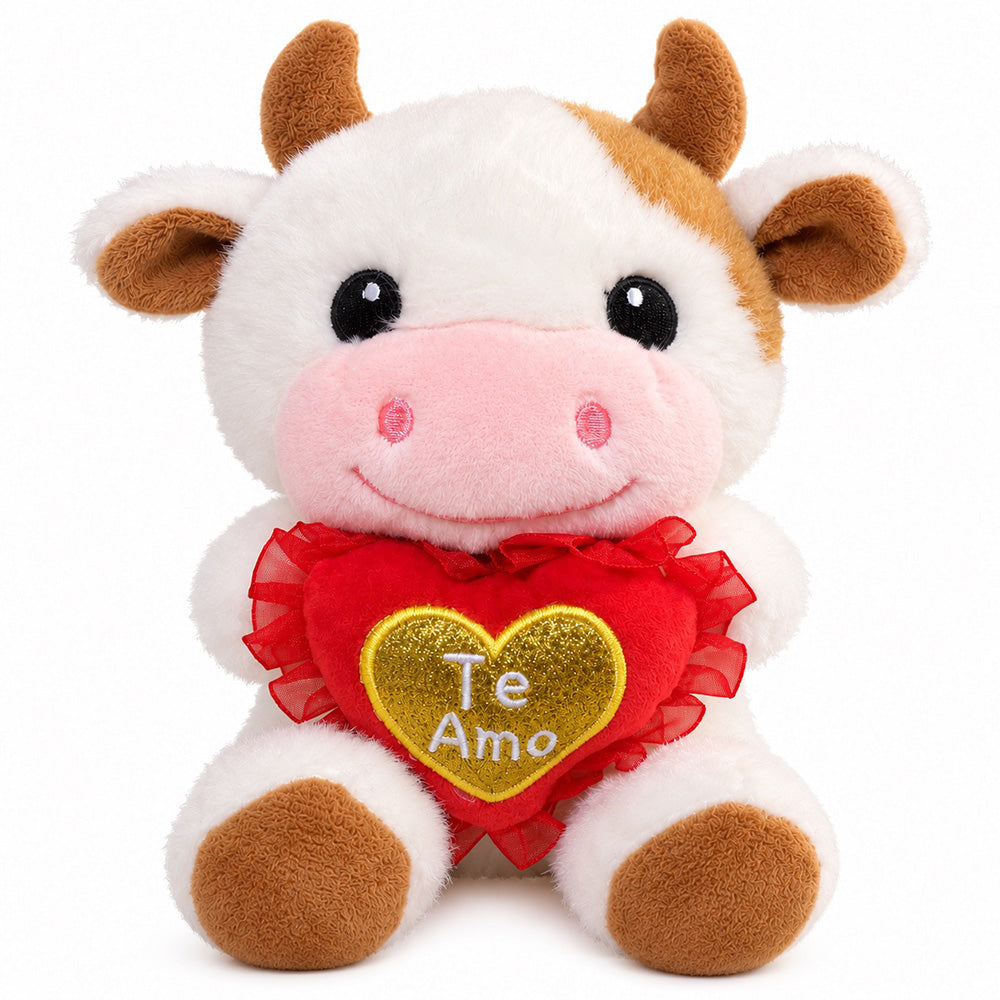 Peluche Vaca con Corazón 20 cm