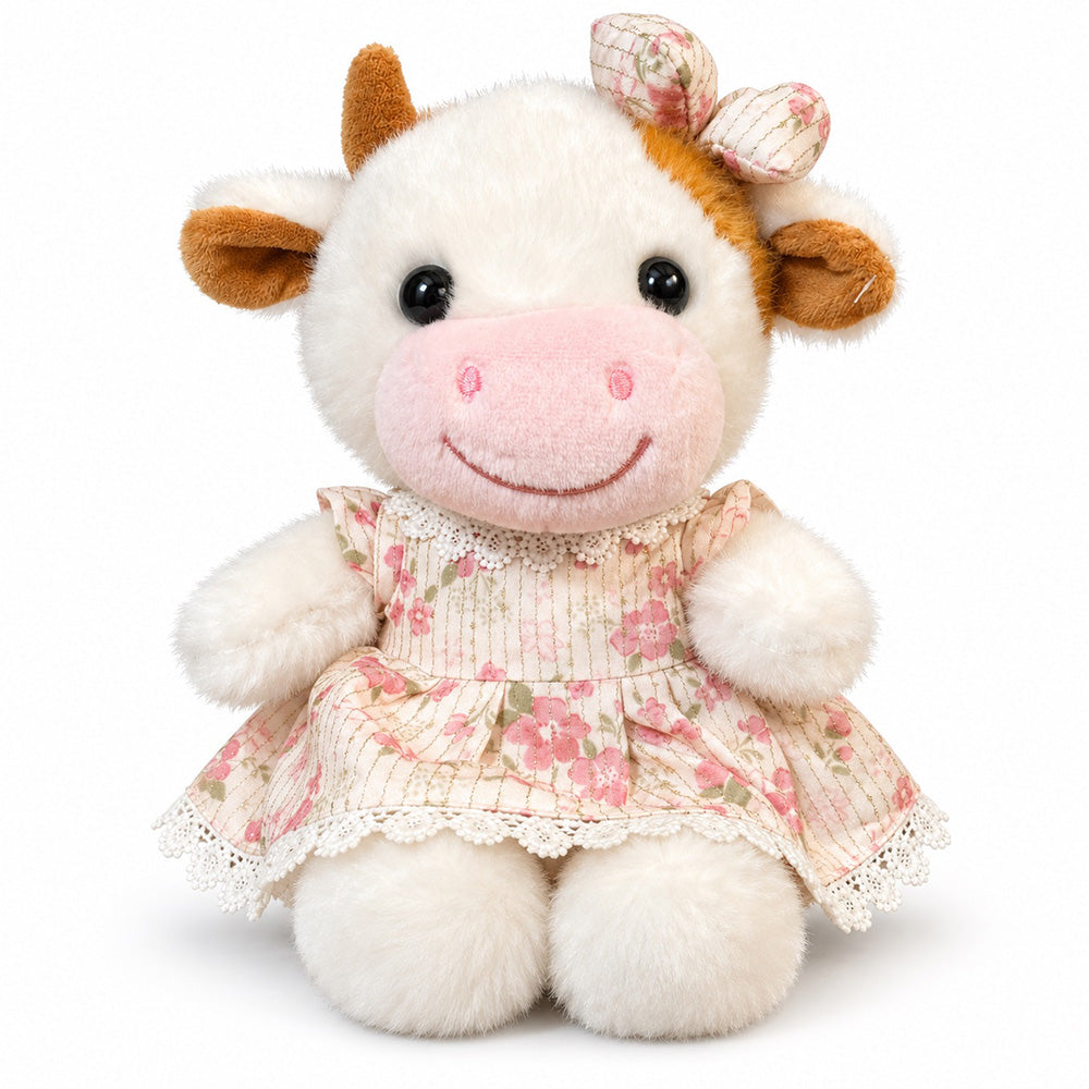 Peluche Vaca con Vestido 22 cm